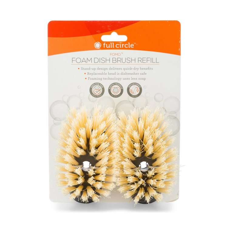 FULL CIRCLE HOME: Fomo Refill Dish Brush Refill Gray, 1 ea - #tag1# - #tag2#