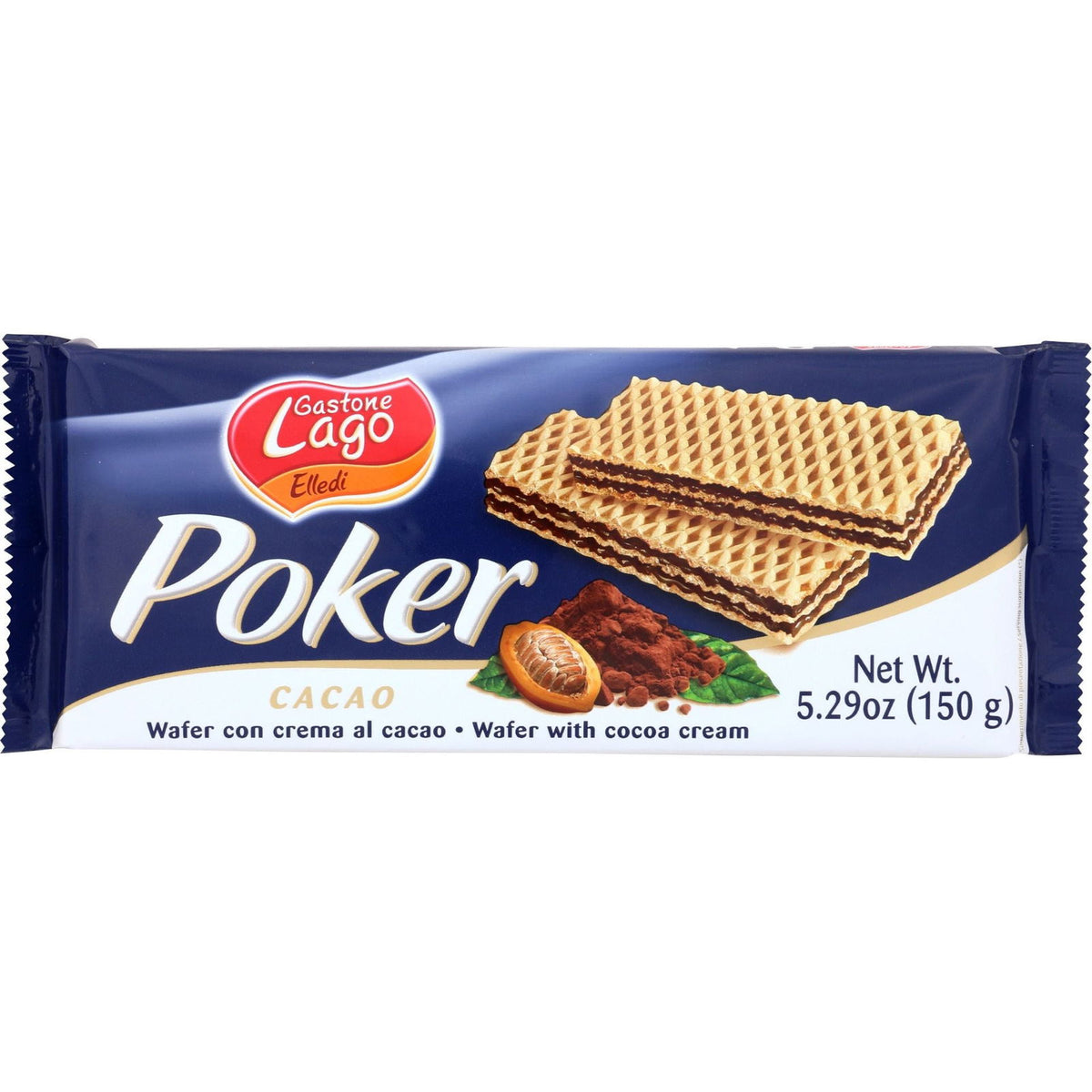 GASTONE LAGO: Cookie Cocoa Cream Wafer Poker, 5.29 oz - #tag1# - #tag2#