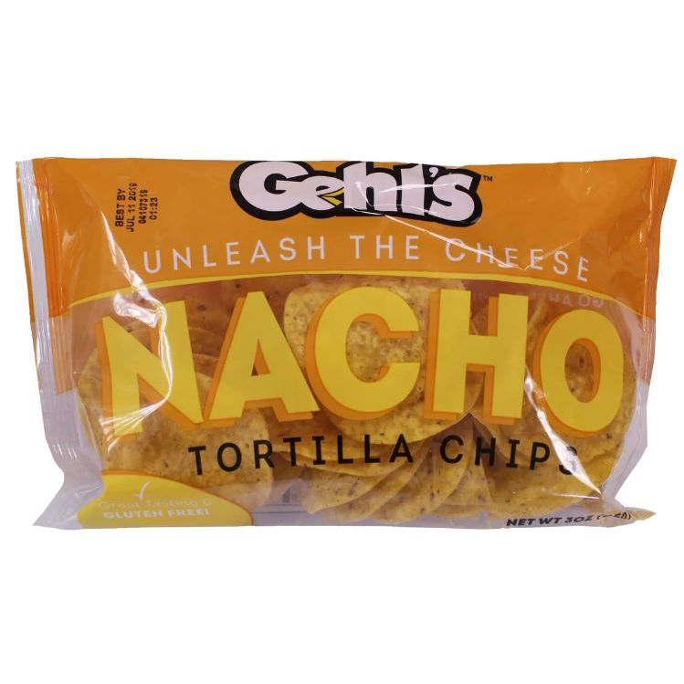 GEHLS: Tortilla Chips With Paper Tray, 3 oz - #tag1# - #tag2#
