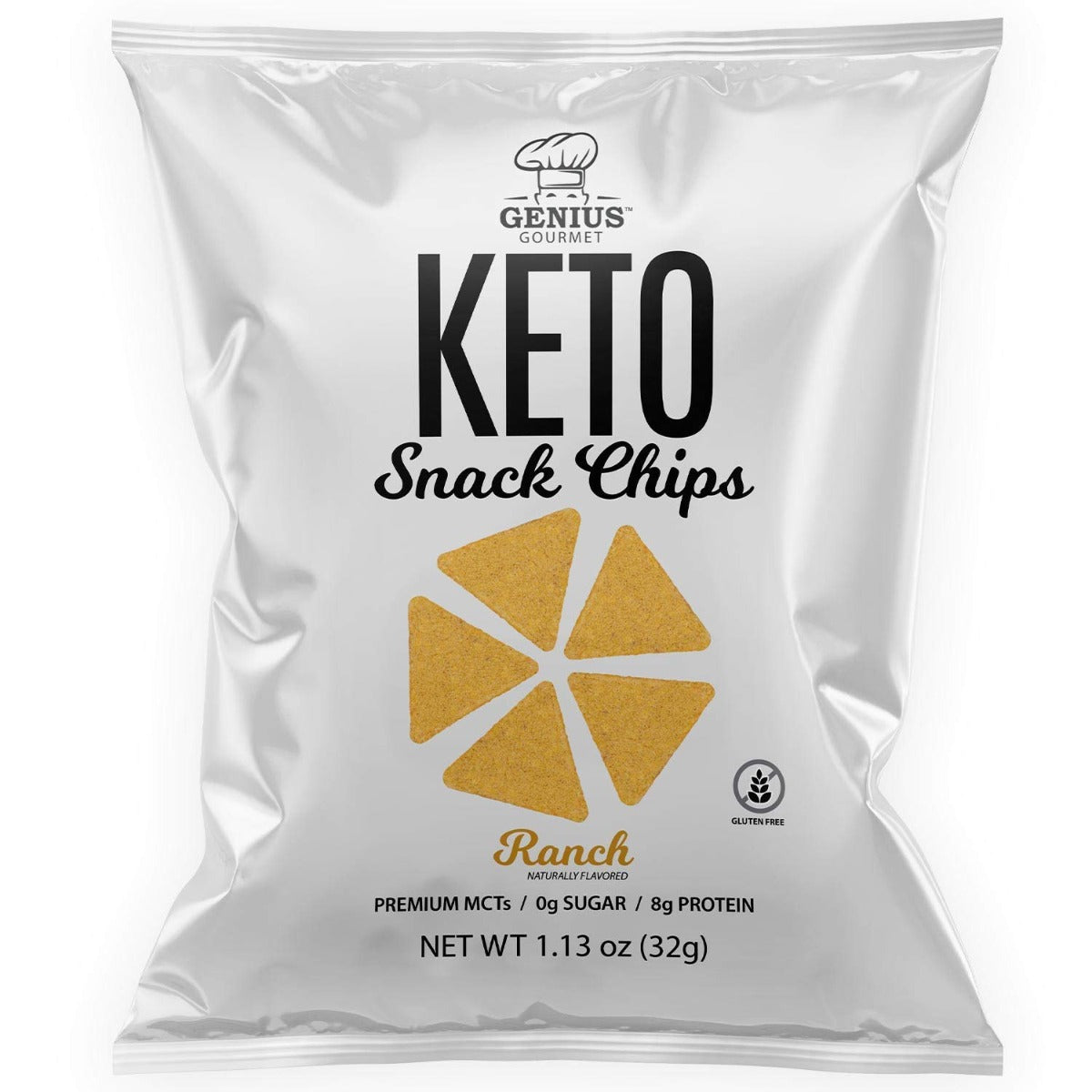 GENIUS GOURMET: Keto Chips Ranch, 1.13 oz - #tag1# - #tag2#