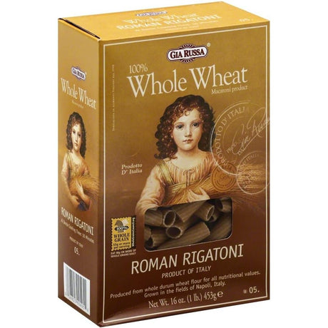 GIA RUSSA: Whole Wheat Roman Rigatoni, 16 oz - #tag1# - #tag2#