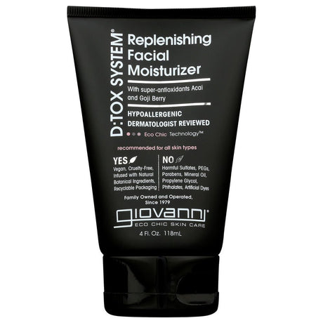 GIOVANNI COSMETICS: D:tox System Replenishing Facial Moisturizer Step 3, 4 oz - #tag1# - #tag2#