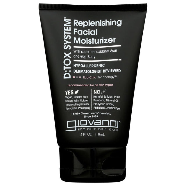 GIOVANNI COSMETICS: D:tox System Replenishing Facial Moisturizer Step 3, 4 oz - #tag1# - #tag2#