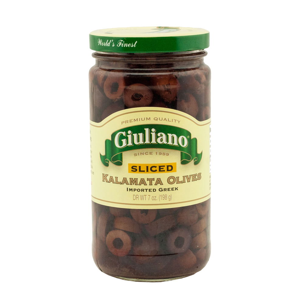 GIULIANO: Sliced Kalamata Olives, 7 oz - #tag1# - #tag2#