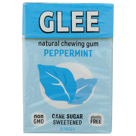 GLEE GUM: All Natural Chewing Gum Peppermint, 16 pc - #tag1# - #tag2#