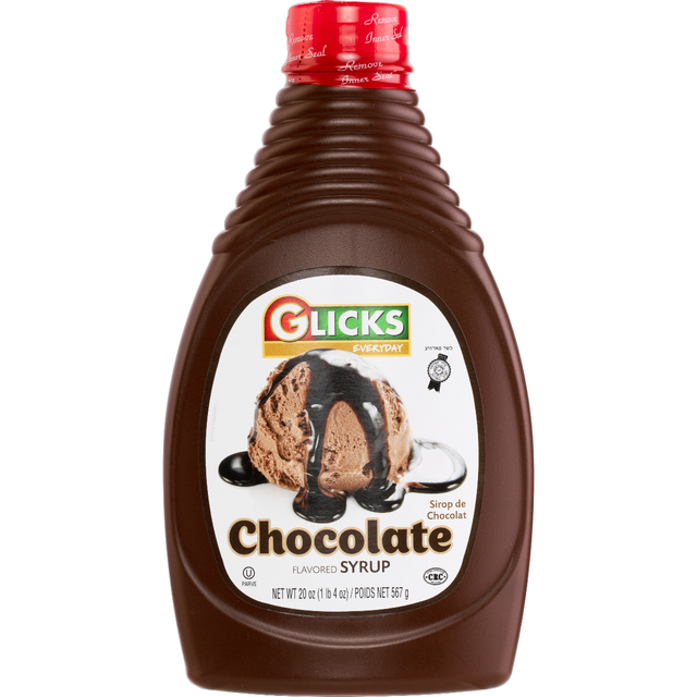 GLICKS: Glicks Chocolate Syrup 20 Oz Y, 20 oz - #tag1# - #tag2#