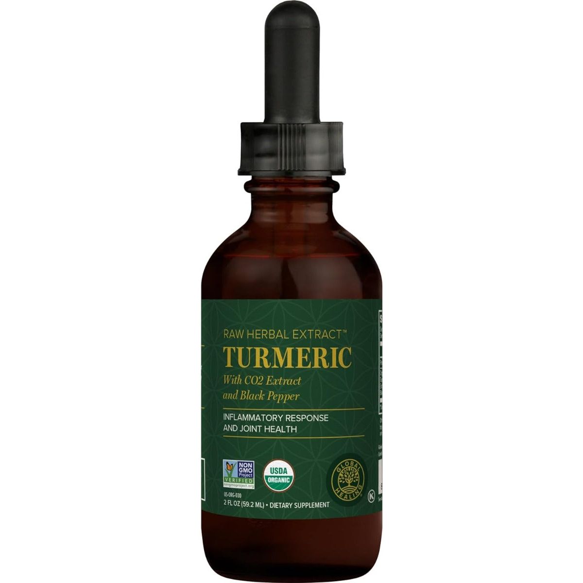 GLOBAL HEALING: Organic Liquid Turmeric, 2 fo - #tag1# - #tag2#