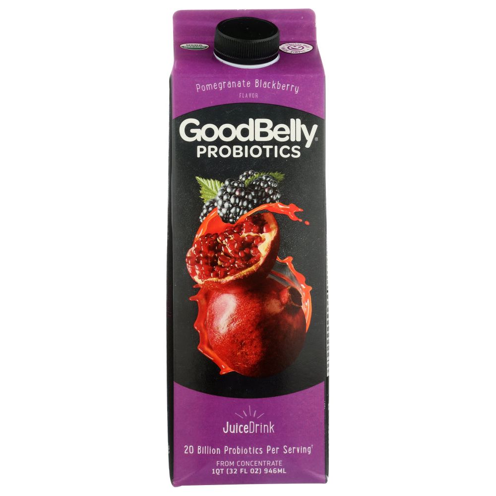 GOOD BELLY: Probiotic Juice Drink Pomegranate Blackberry, 32 oz - #tag1# - #tag2#