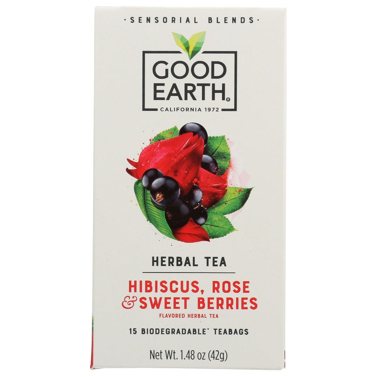 GOOD EARTH: Tea Sensorial Berry Rose, 15 bg - #tag1# - #tag2#