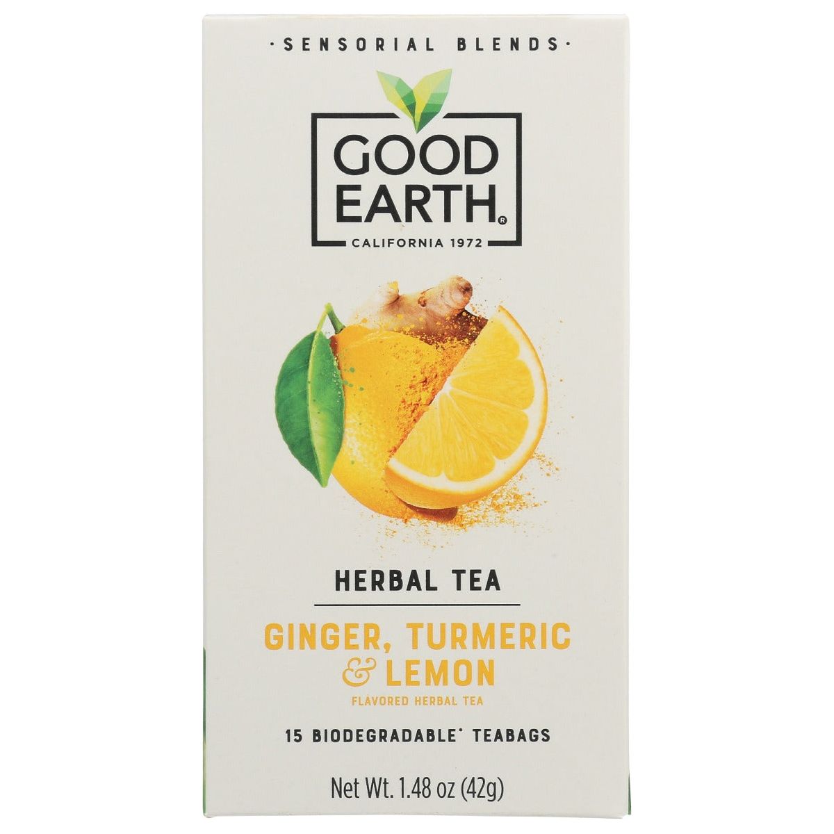 GOOD EARTH: Tea Sensorial Trmrc Lmn, 15 bg - #tag1# - #tag2#