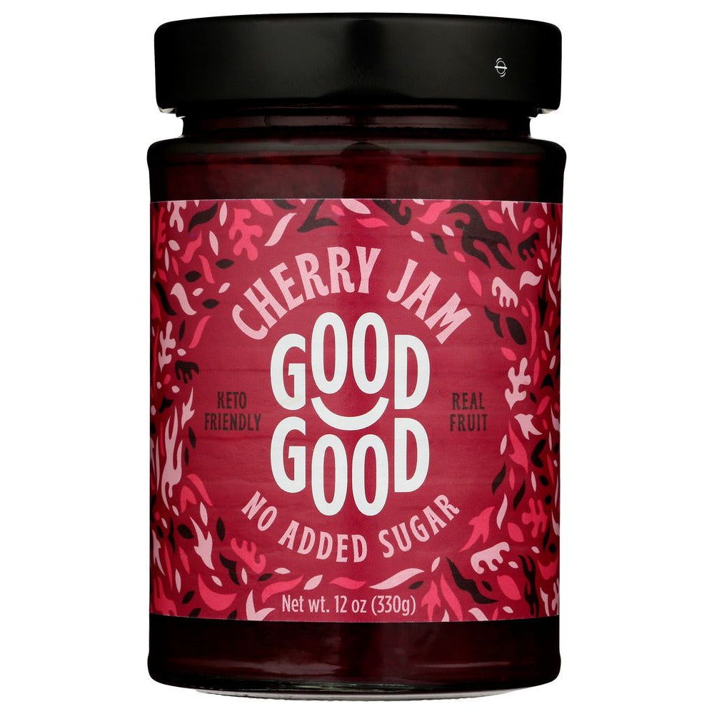GOOD GOOD: Cherry Jam Keto Friendly No Added Sugar, 12 oz - #tag1# - #tag2#
