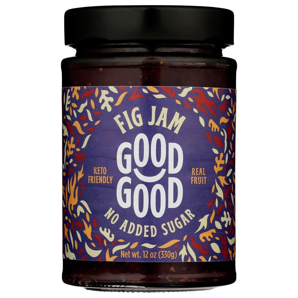 GOOD GOOD: Fig Jam Keto Friendly No Added Sugar, 12 oz - #tag1# - #tag2#