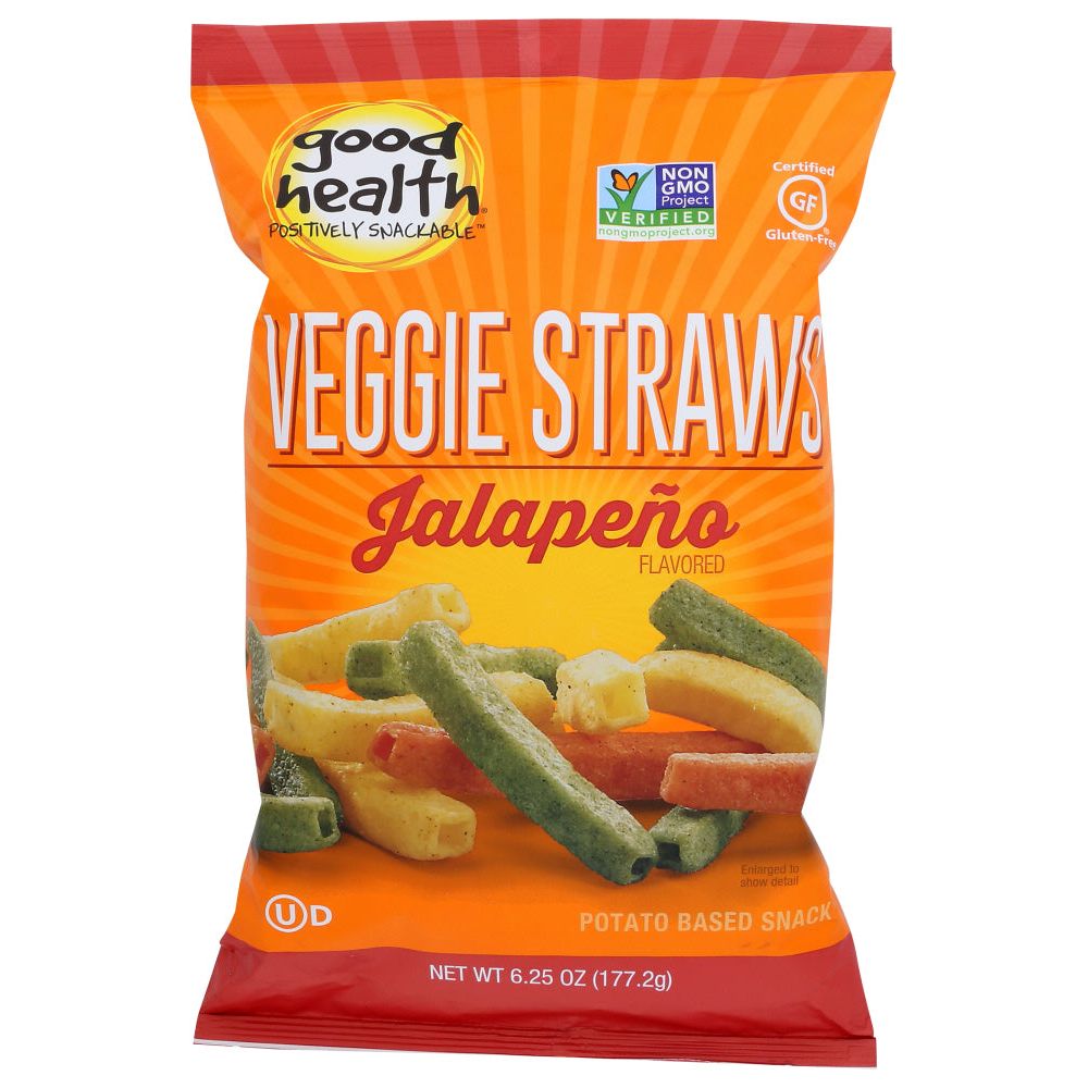 GOOD HEALTH: Veggie Straws Jalapeno, 6.75 oz - #tag1# - #tag2#
