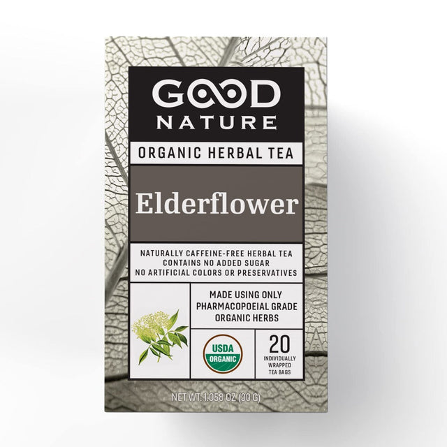 GOOD NATURE: Elderflower Tea, 1.058 OZ - #tag1# - #tag2#