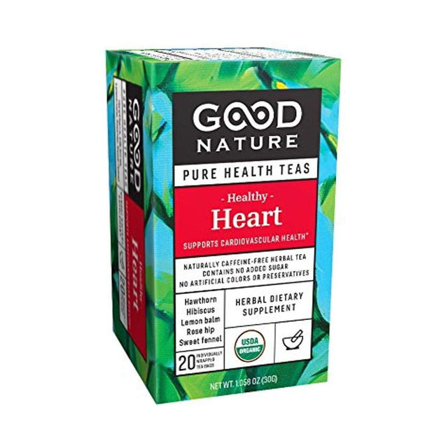 GOOD NATURE: Healthy Heart Tea, 1.058 oz - #tag1# - #tag2#