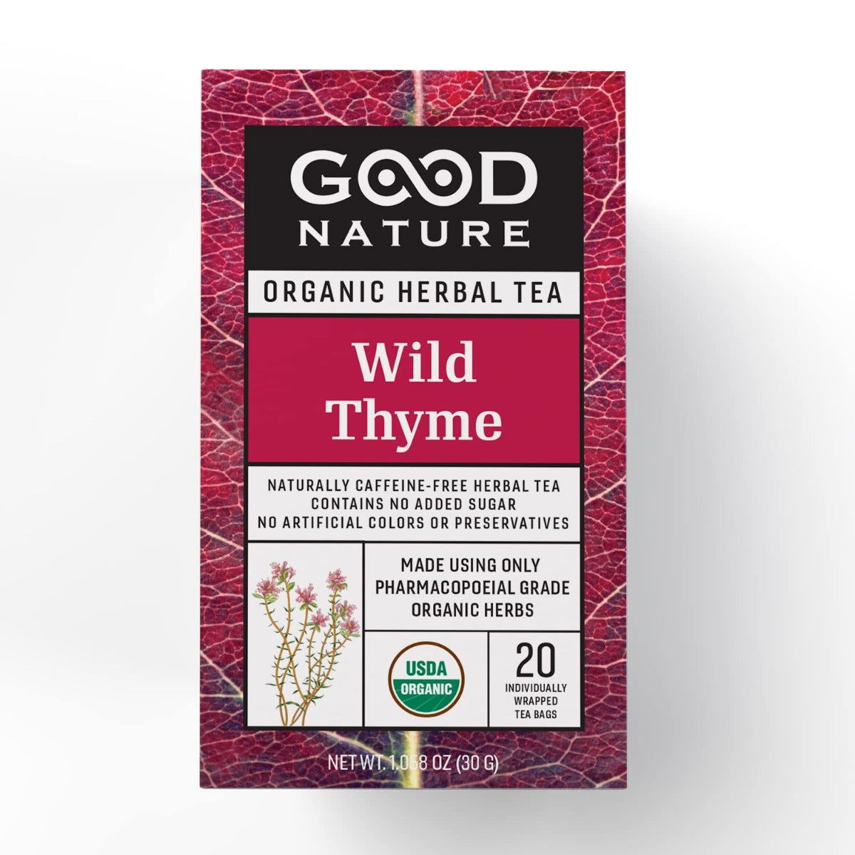 GOOD NATURE: Organic Wild Thyme Tea, 30 gm - #tag1# - #tag2#