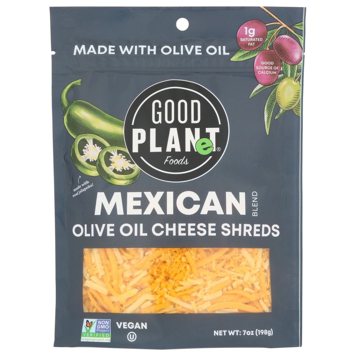GOOD PLANET FOODS: Cheese Mxcn B Olvol Shrd, 7 oz - #tag1# - #tag2#