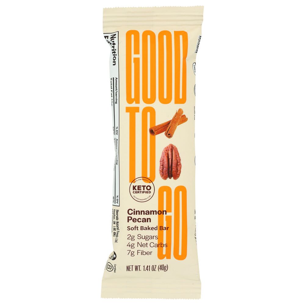 GOOD TO GO: Cinnamon Pecan Snack Bar, 1.4 oz - #tag1# - #tag2#