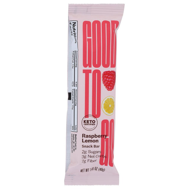 GOOD TO GO: Raspberry Lemon Snack Bar, 1.4 oz - #tag1# - #tag2#