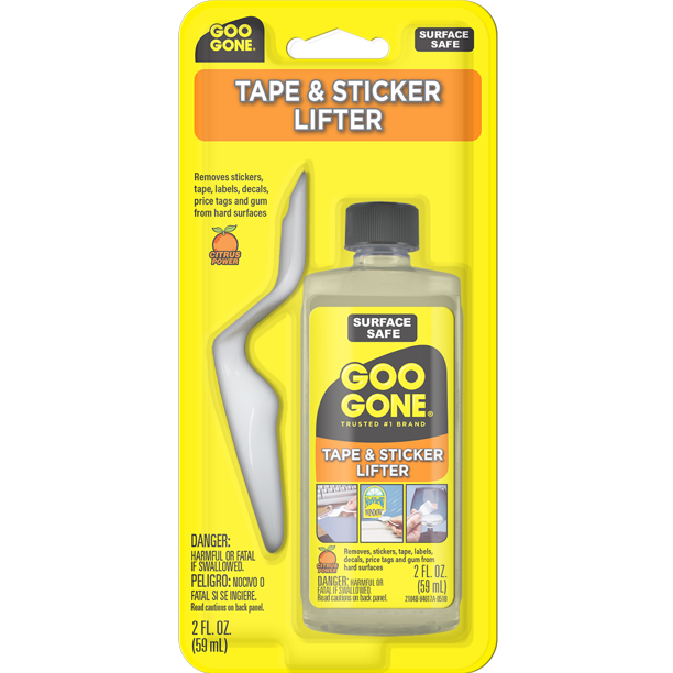 GOO GONE: Cleaner Tape Sticker Lftr, 2 oz - #tag1# - #tag2#