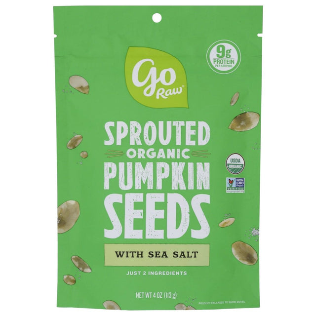 GO RAW: Sprouted Pumpkin Seeds, 4 oz - #tag1# - #tag2#
