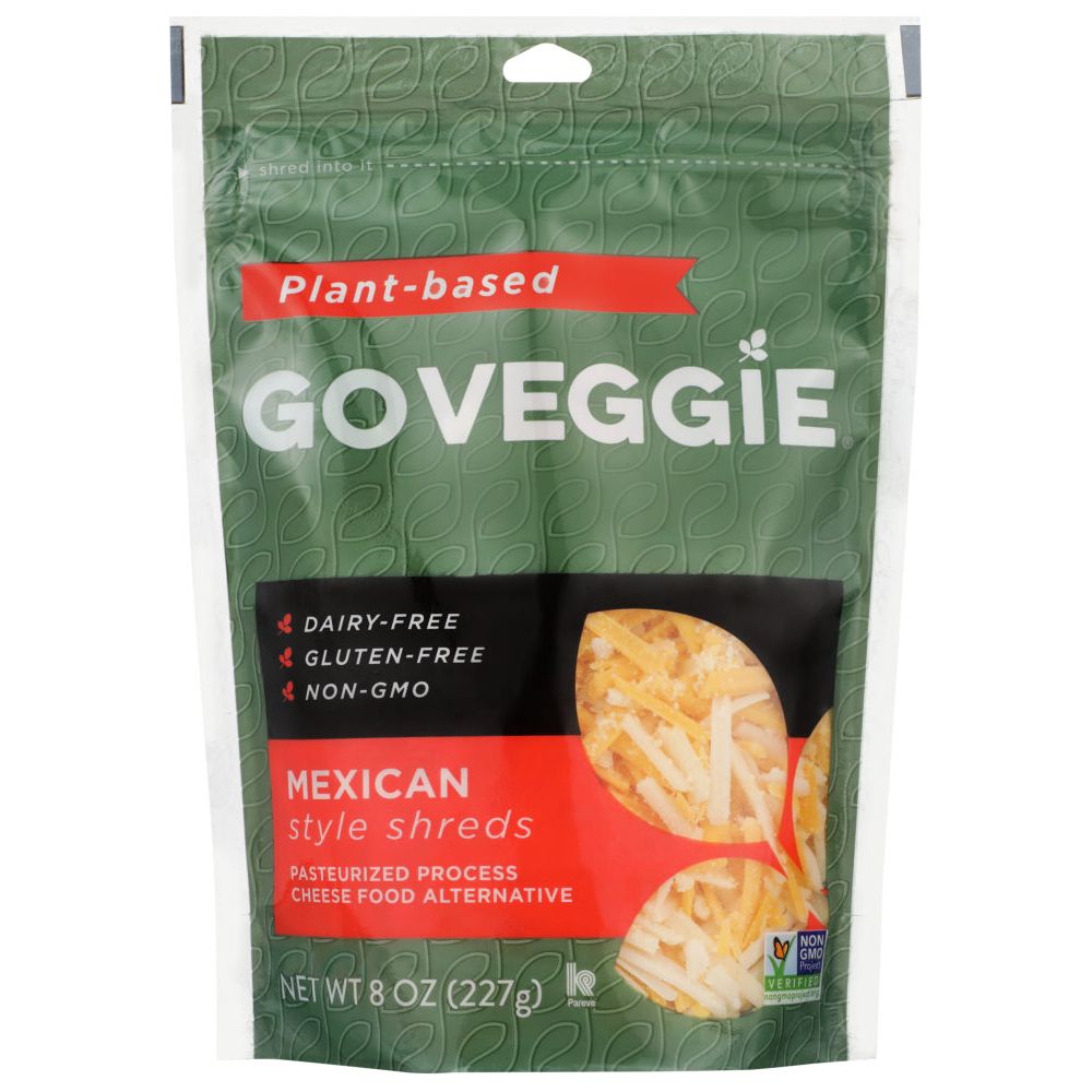 GO VEGGIE: Dairy Free Cheese Mexican Style Shreds, 8 oz - #tag1# - #tag2#