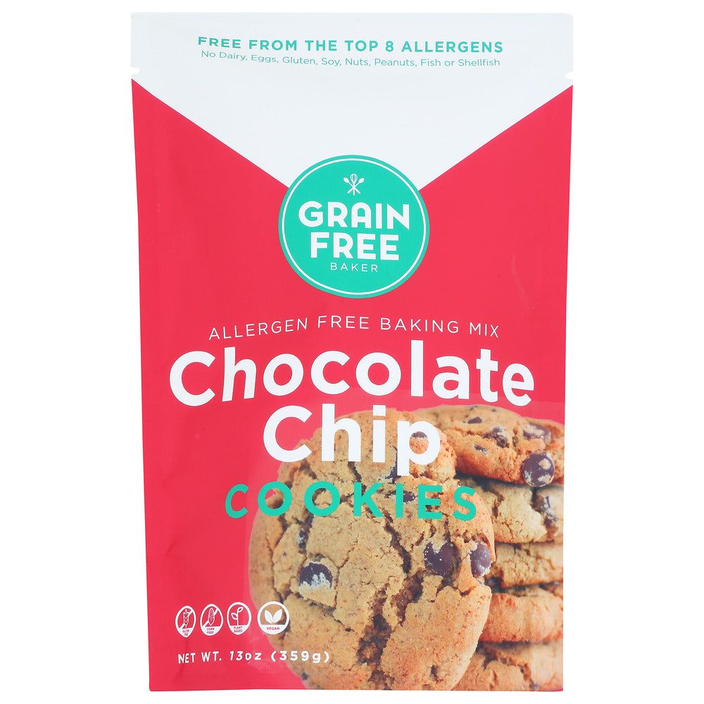 GRAIN FREE BAKER: Mix Cookie Choc Chip Gf, 13 OZ - #tag1# - #tag2#