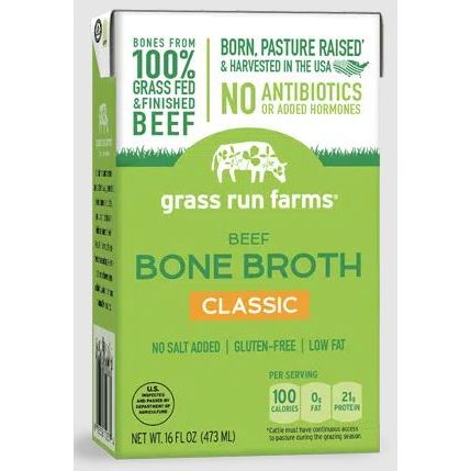 GRASS RUN FARMS: Beef Bone Broth, 16 fo - #tag1# - #tag2#