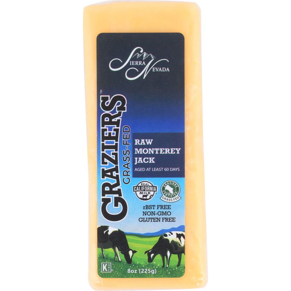 GRAZIERS: Chs Monterey Jack Raw, 8 oz - #tag1# - #tag2#