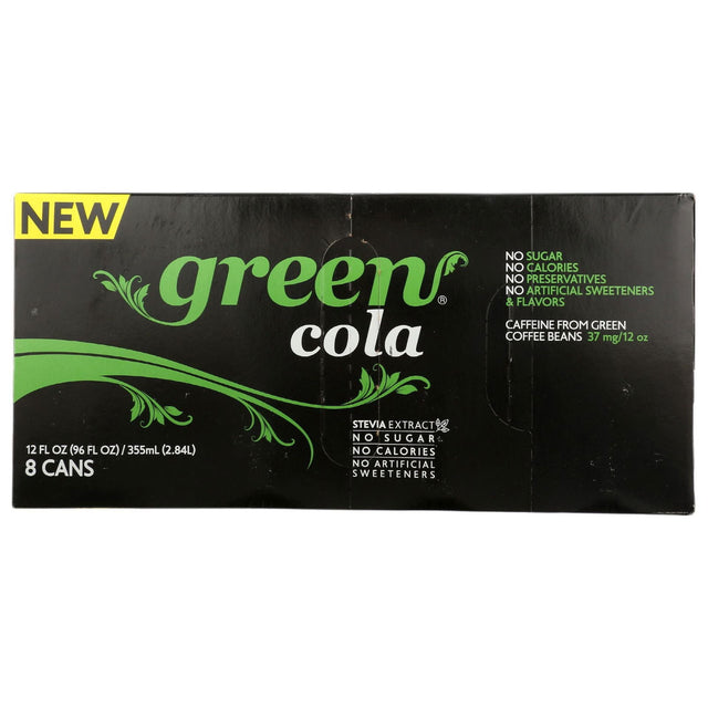 GREEN COLA: Green Cola Soda 8pk, 96 fo - #tag1# - #tag2#