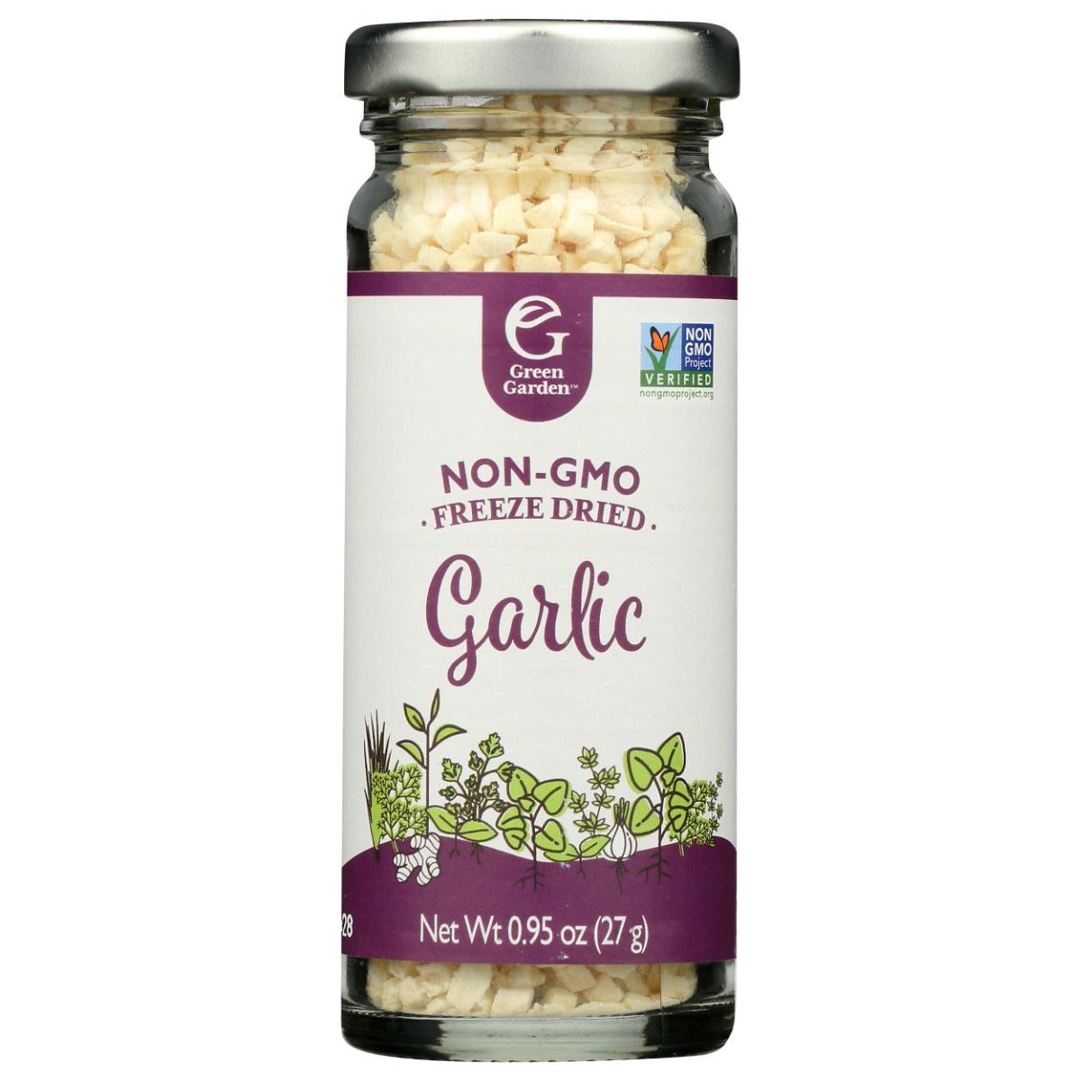 GREEN GARDEN: Non GMO Garlic Freeze Dried Herbs, 0.95 oz - #tag1# - #tag2#