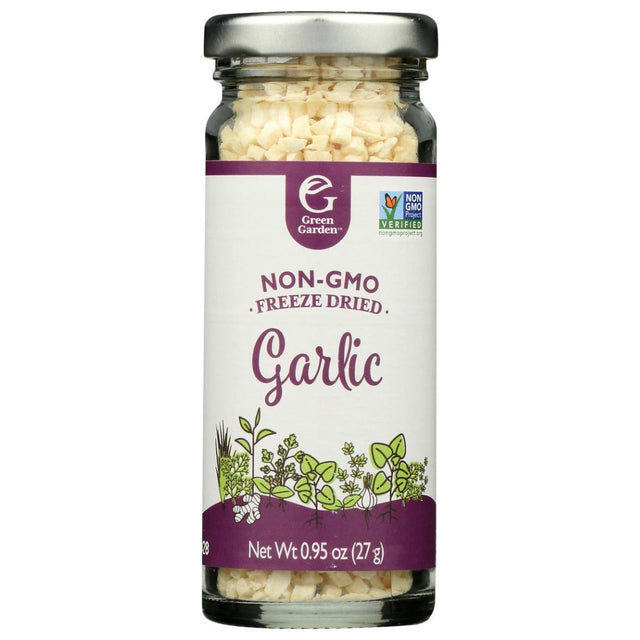 GREEN GARDEN: Non GMO Garlic Freeze Dried Herbs, 0.95 oz - #tag1# - #tag2#