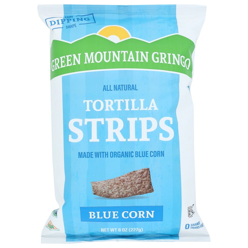 GREEN MOUNTAIN GRINGO: Organic Blue Corn Tortilla Strips, 8 oz - #tag1# - #tag2#