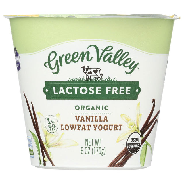 GREEN VALLEY ORGANICS: Low Fat Lactose Free Yogurt Vanilla, 6 oz - #tag1# - #tag2#
