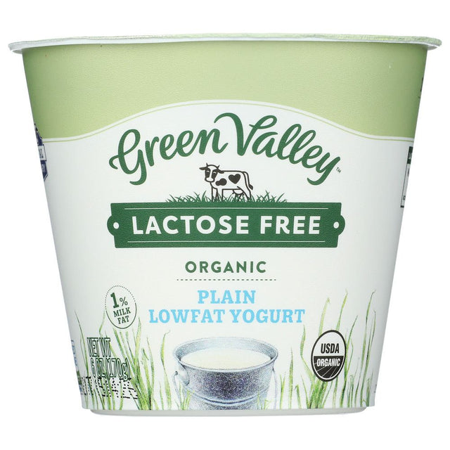 GREEN VALLEY ORGANICS: Organic Plain Lactose Free Low Fat Yogurt, 6 oz - #tag1# - #tag2#