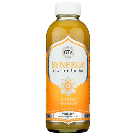 GT'S ENLIGHTENED KOMBUCHA: Synergy Organic and Raw Kombucha Mystic Mango, 16 Oz - #tag1# - #tag2#