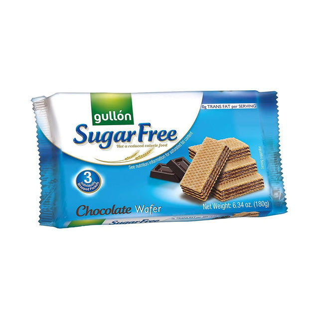 GULLON: Cookie Wafer Sugar Free Chocolate, 6.34 oz - #tag1# - #tag2#