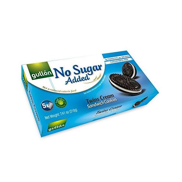 GULLON: Twins Cream Sandwich Cookies No Sugar Added, 7.41 oz - #tag1# - #tag2#