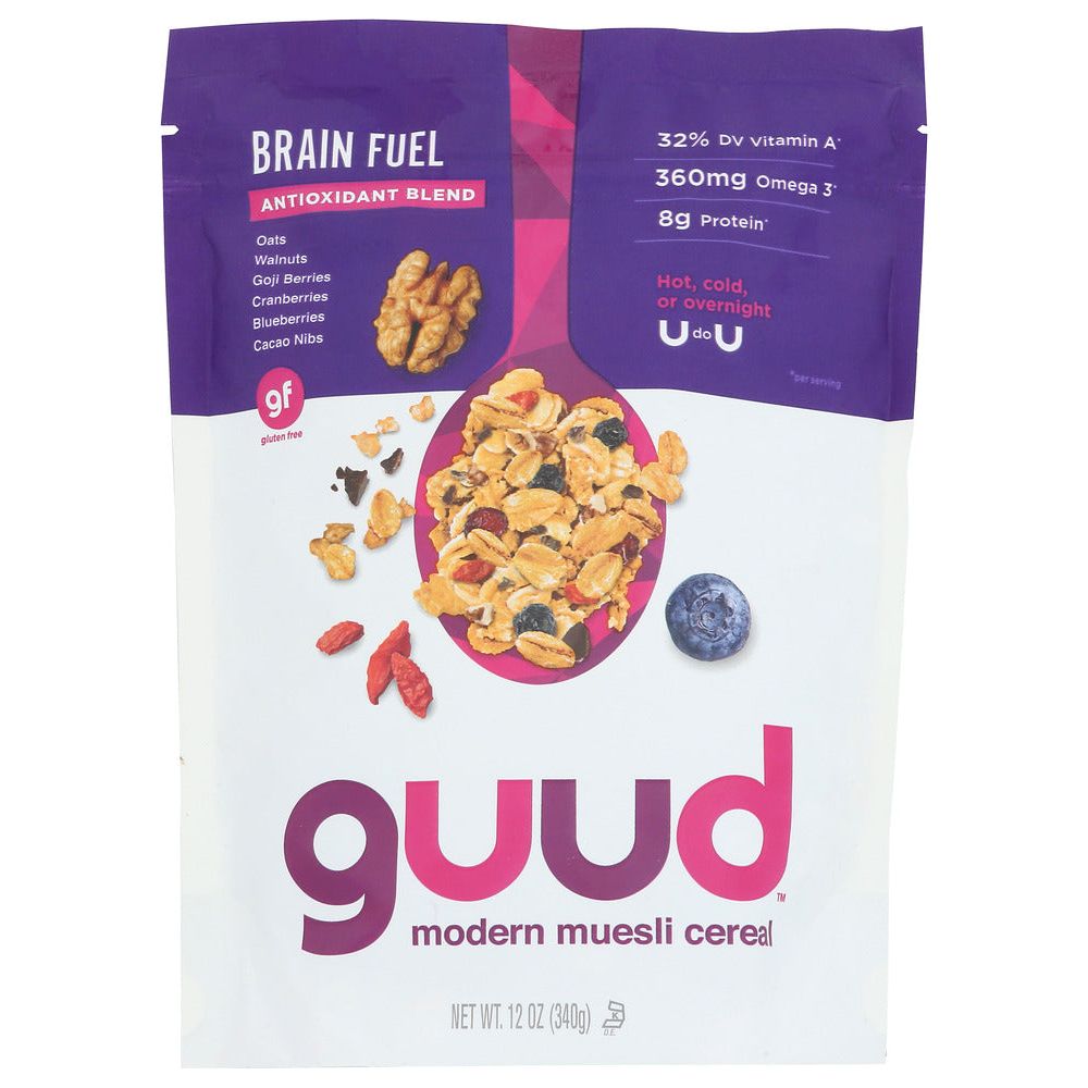 GUUD MODERN CEREAL: Brain Fuel Gluten Free Muesli, 12 oz - #tag1# - #tag2#