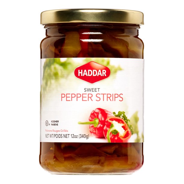 HADDAR: Sweet Roasted Pepper Strips, 12 oz - #tag1# - #tag2#