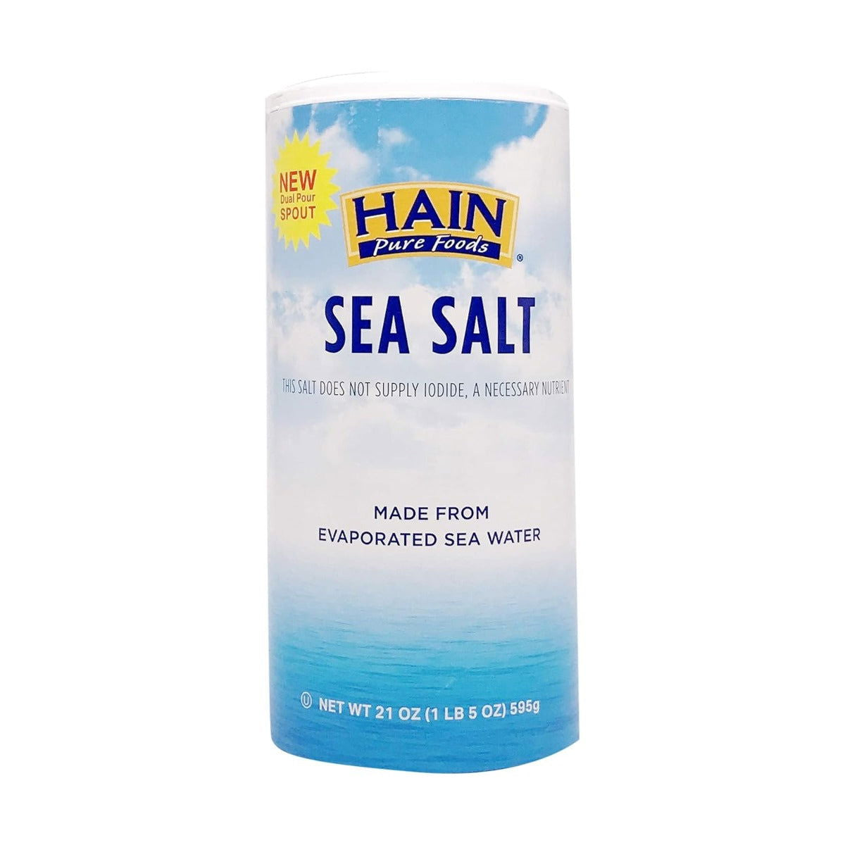 HAIN: Pure Foods Sea Salt, 21 oz - Sunshine Co Op. - #tag1# - #tag2# - #tag3# - #tag4#