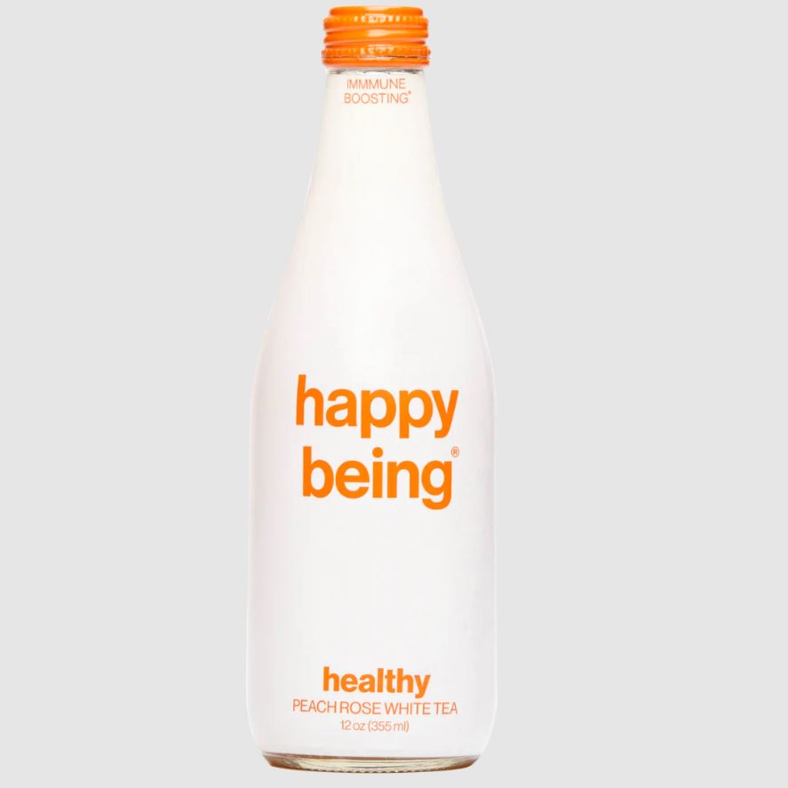 HAPPY BEING: Peach Rose White Tea, 12 fo - #tag1# - #tag2#