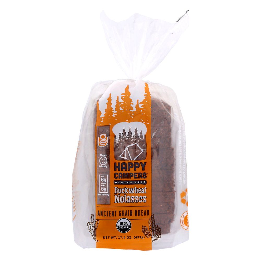 HAPPY CAMPERS GLUTEN FREE: Stompin' Good Seedy Buckwheat Molasses Bread, 17.40 oz - #tag1# - #tag2#