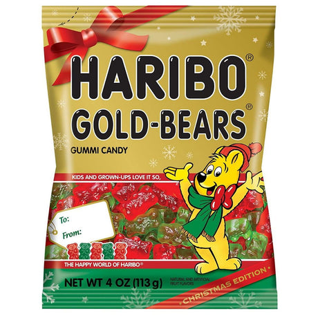 HARIBO: Gummy Candy Goldbears Christmas Edition, 4 oz - #tag1# - #tag2#