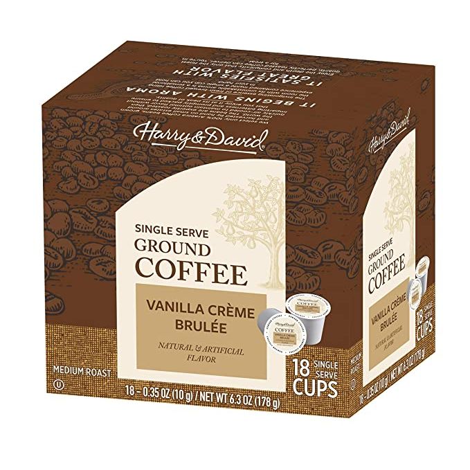 HARRY & DAVID: Vanilla Creme Brulée Single Serve Coffee, 18 pc - #tag1# - #tag2#