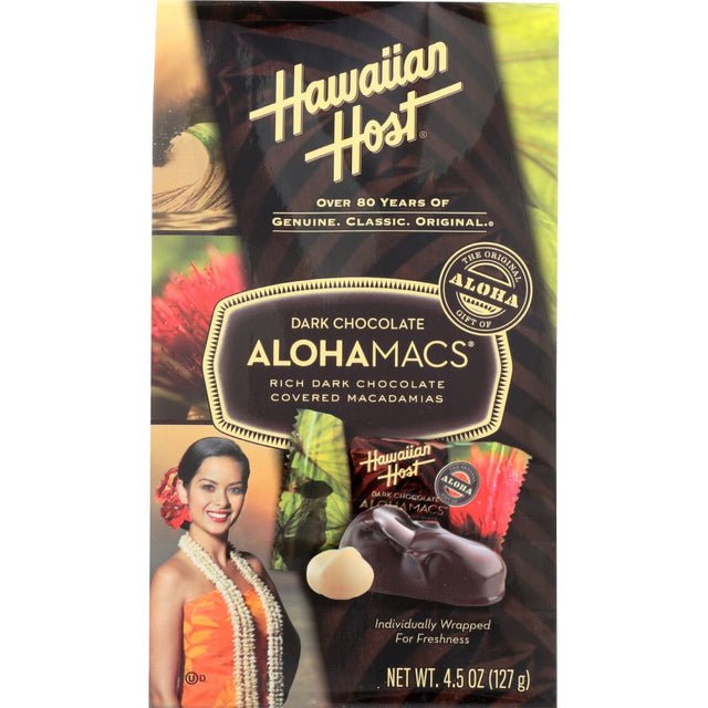 HAWAIIAN HOST: Chocolate Covered Alohamac Premium, 4.5 oz - #tag1# - #tag2#