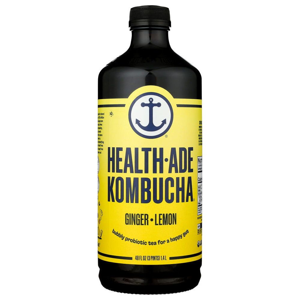 HEALTH ADE: Ginger Lemon Kombucha, 48 oz - #tag1# - #tag2#