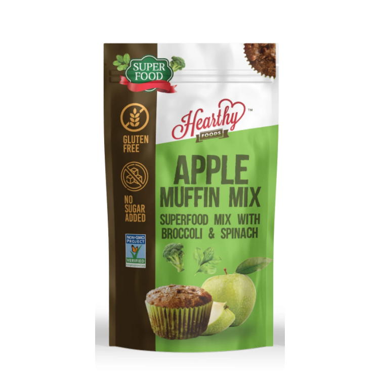 HEARTHY: Gluten Free Superfood Apple Muffin Mix, 10.4 oz - #tag1# - #tag2#