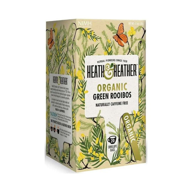 HEATH AND HEATHER: Organic Green Rooibos Tea, 20 ea - #tag1# - #tag2#