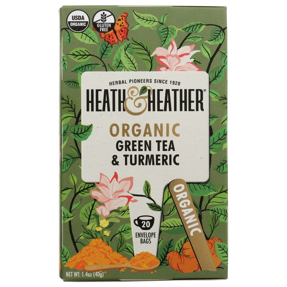 HEATH AND HEATHER: Tea Green Turmeric, 20 EA - #tag1# - #tag2#